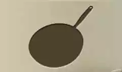 フライパンのシルエット