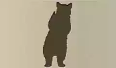 クマのシルエット