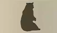 クマのシルエット