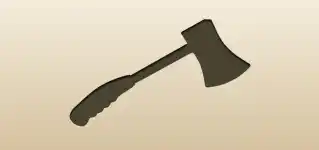 Axe silhouette