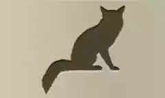 キツネのシルエット