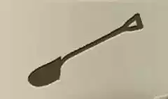 シャベルのシルエット