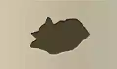 キツネのシルエット