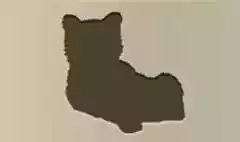 クマのシルエット