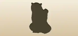 Bear silhouette