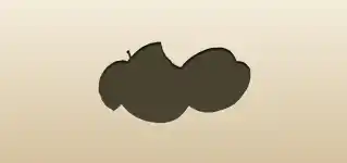 Apples silhouette