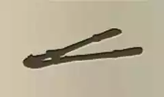 ボルトカッタのシルエット
