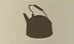 やかんのシルエット