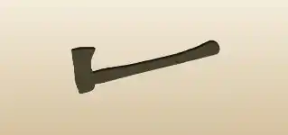 Axe silhouette