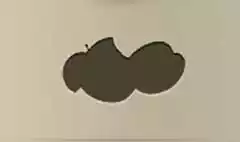 リンゴのシルエット
