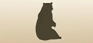 Bear silhouette