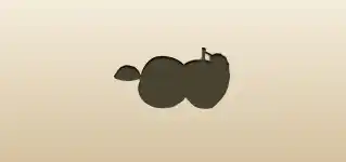 Apples silhouette