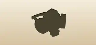 Respirator silhouette