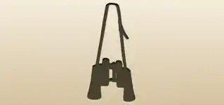 Binoculars silhouette