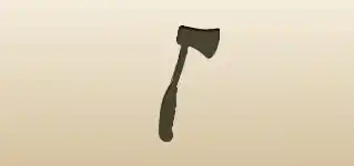 Axe silhouette