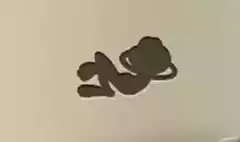 カエルのシルエット