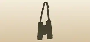 Binoculars silhouette