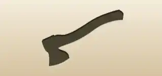 Axe silhouette