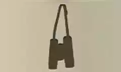 双眼鏡のシルエット