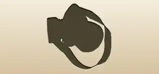 Respirator silhouette