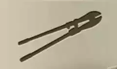 ボルトカッタのシルエット