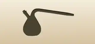 Retort Flask silhouette