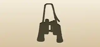 Binoculars silhouette