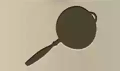 フライパンのシルエット