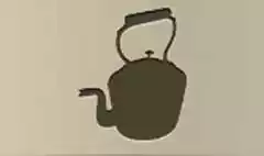 やかんのシルエット