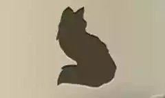 キツネのシルエット