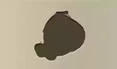 リンゴのシルエット