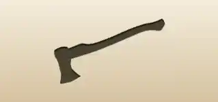 Axe silhouette