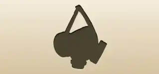 Respirator silhouette