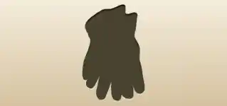 Gloves silhouette