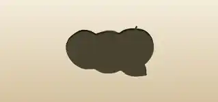 Apples silhouette