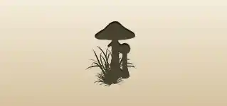 Fly Agarics silhouette