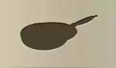 フライパンのシルエット