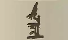 顕微鏡のシルエット