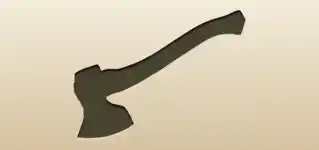 Axe silhouette