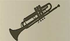 Trumpet silhouette #1