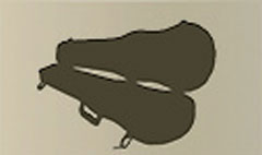 Violin silhouette #1
