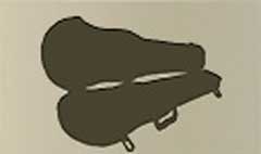 Violin silhouette #3