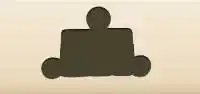 指ぬきトリックのシルエット