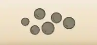 シャボン玉のシルエット