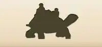 リクガメのシルエット