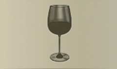 Wineglass silhouette #2