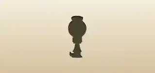 Kerosene Lamp silhouette