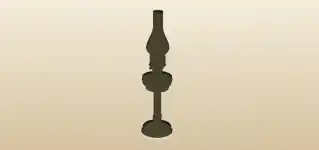 Kerosene Lamp silhouette