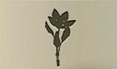 Mechanical Flower silhouette