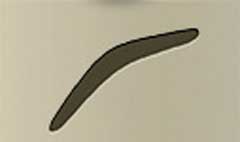 Boomerang silhouette